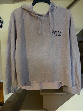 RVCA Women's Hooded Pullover Sweater in Light Mauve